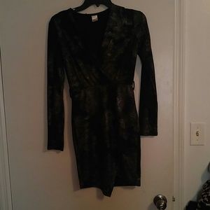 Monaco USA black sparkly dress